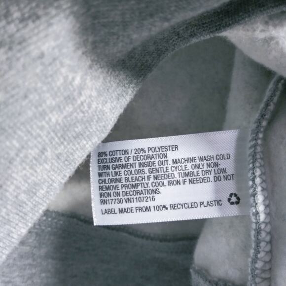 Mossimo Gray Cropped Sweatshirt Literally Size M - Picture 6 of 8